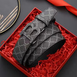 Fashion Alloy Needle Men's Belt B Buckle Head Waist Belt for Men Pleasant Product Express Inc