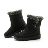 Waterproof Winter Faux Fur Long Platform Snow Warm Cotton Couples Shoes Plush Woman Ankle Boots