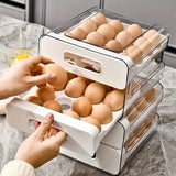 Double-layer Egg Rack Holder Storage Box Egg Basket