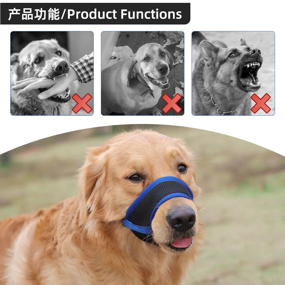 Dog Muzzle Puppy and Large Dog Anti-Barking Adjustable