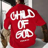 Religious Comfort Psalm 23 Graphic Print T Shirt for Men Pleasant Product Express Inc