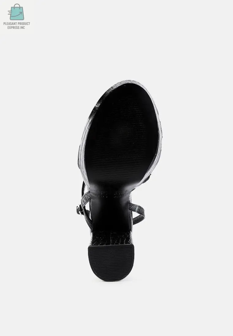 Slegs Slingback Block High Heeled Sandals-1