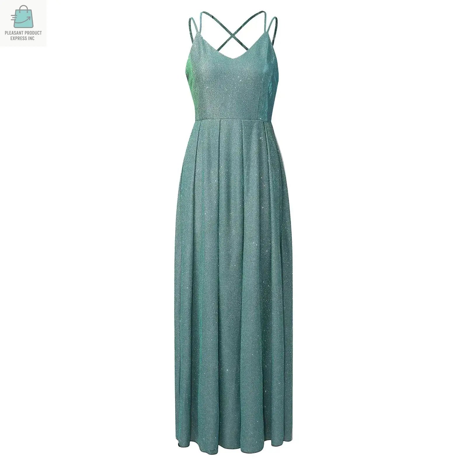 Sling Slim Dress Evening Dress Long Silk Dress for WomenPleasant Product