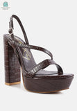 Slegs Slingback Block High Heeled Sandals-1