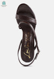 Slegs Slingback Block High Heeled Sandals-3