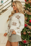 Snowflake Christmas Tunic Sweater-2