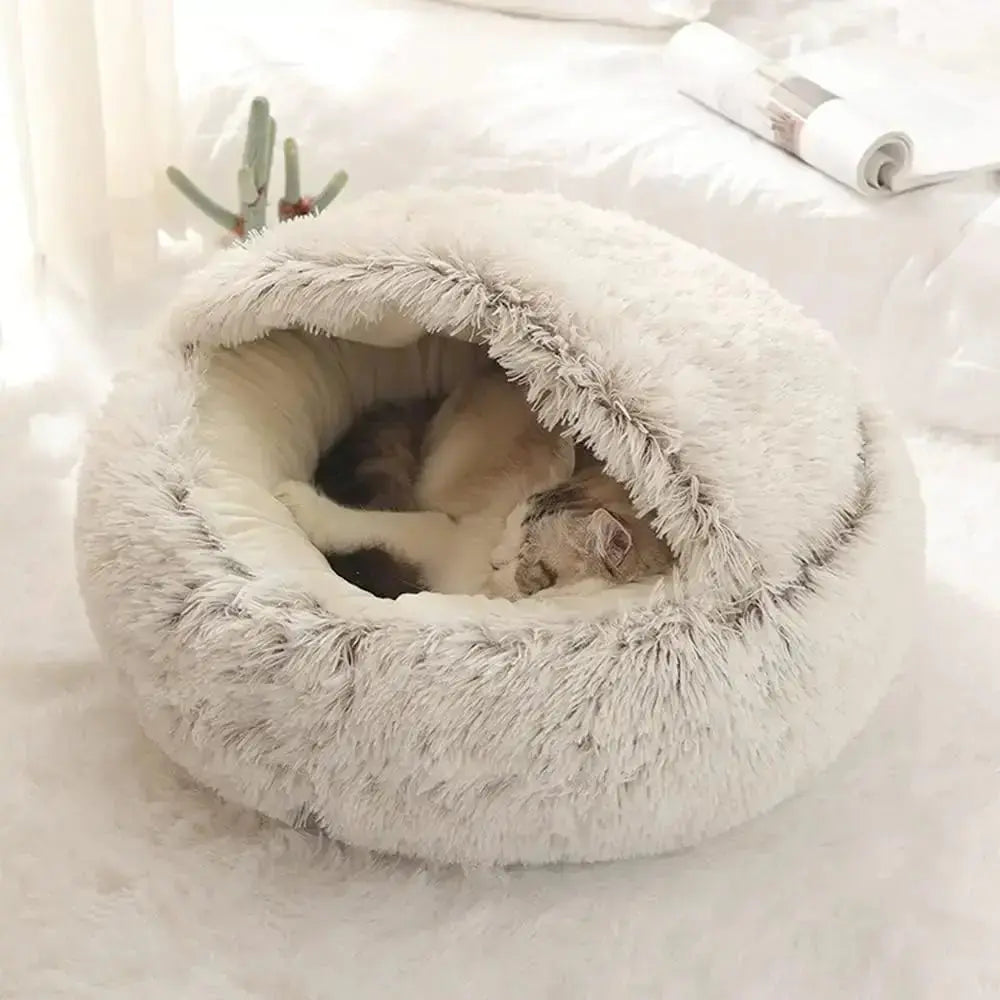 Soft Plush Pet Bed with CoverPleasant Product