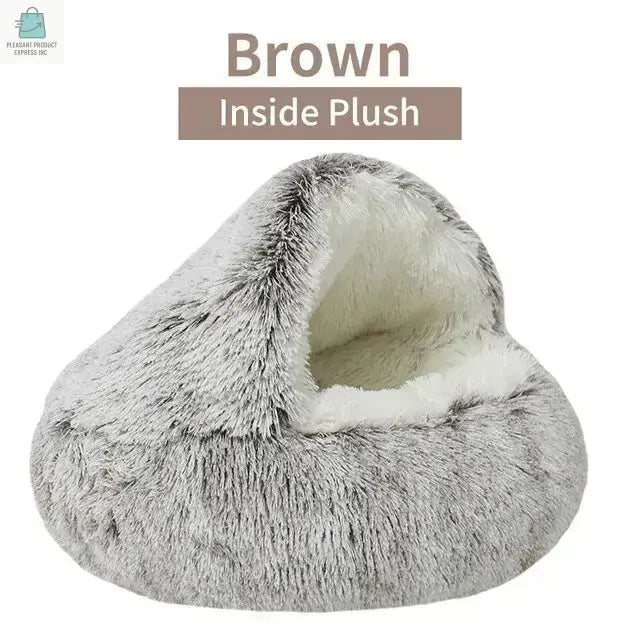 Soft Plush Pet Bed with CoverPleasant Product
