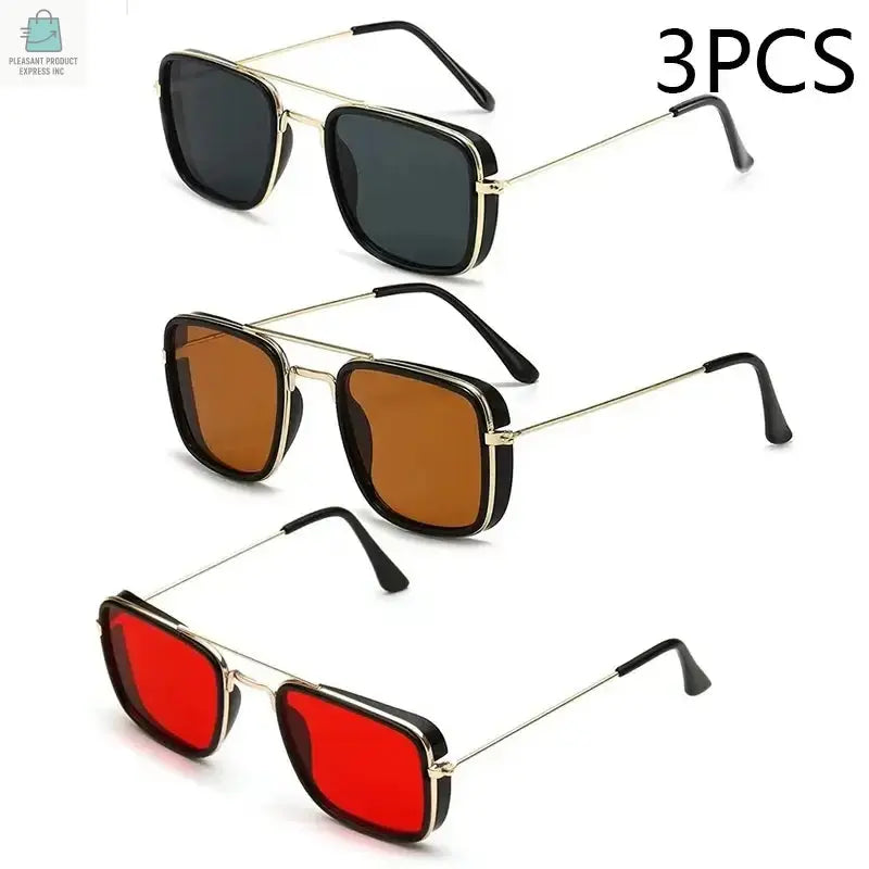 Sunglasses, European and American Metal Small Square Frame 1pc, 2pcs, 3pcsPleasant Product