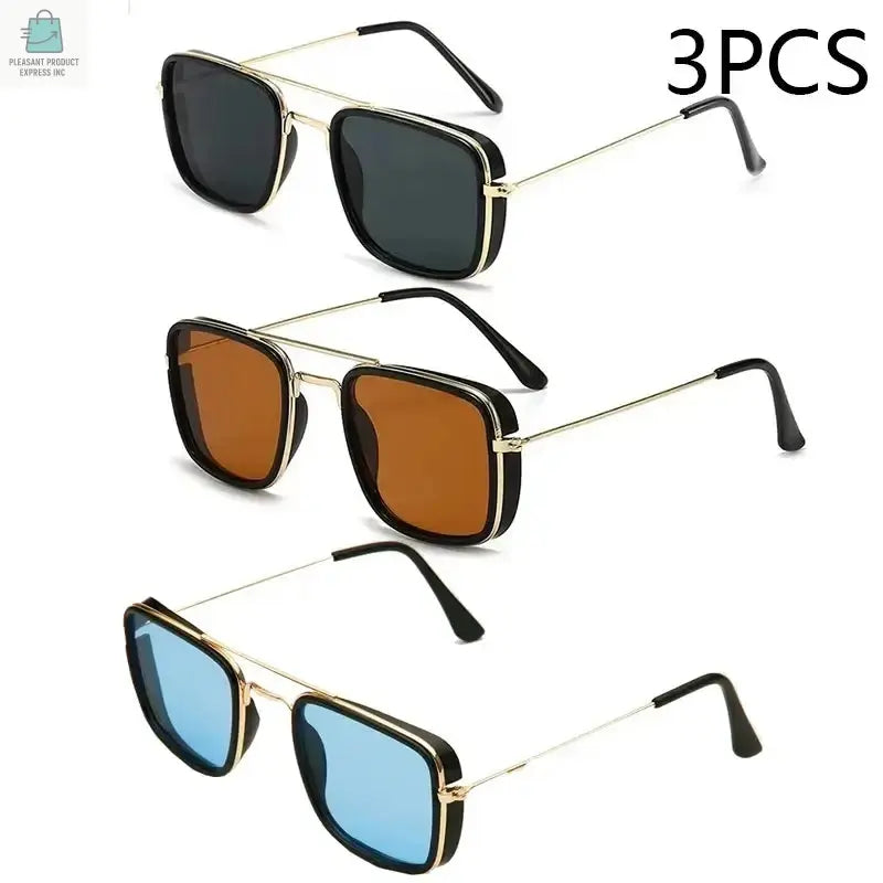 Sunglasses, European and American Metal Small Square Frame 1pc, 2pcs, 3pcsPleasant Product