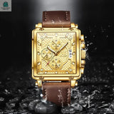 Top Brand Men's Watches Luxury Square Quartz WristPleasant Product