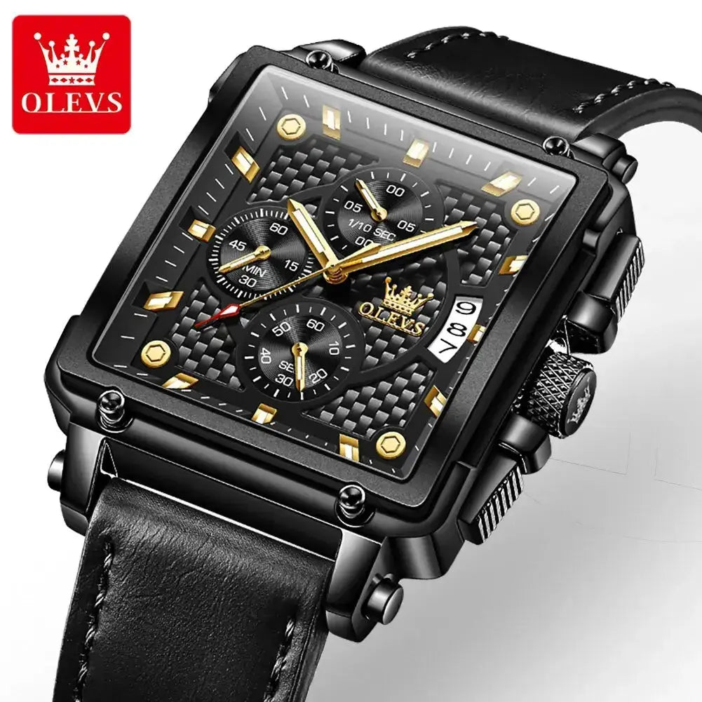 Top Brand Men's Watches Luxury Square Quartz WristPleasant Product