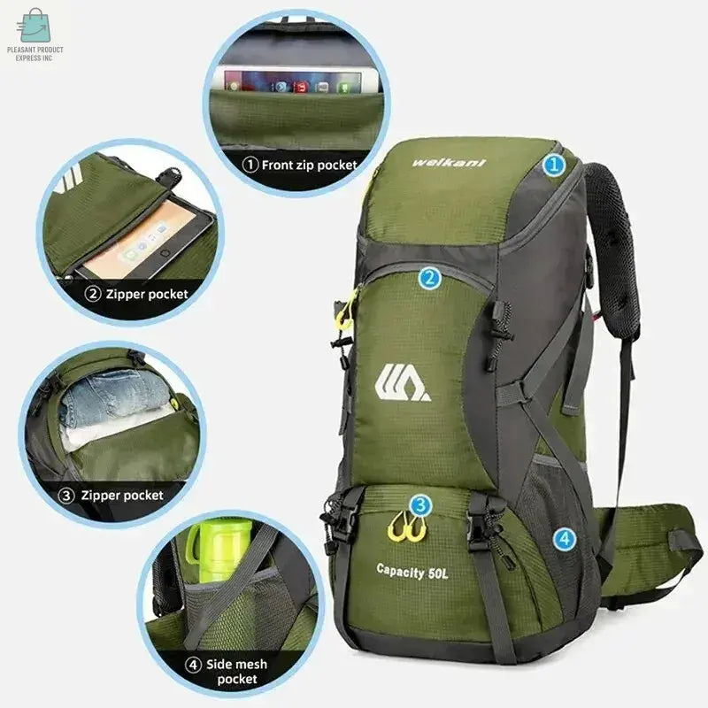 Travel Backpack Camping Bag For Men & WomenPleasant Product