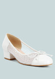 Tudum Rhinestone Detail Mesh Ballerinas-1