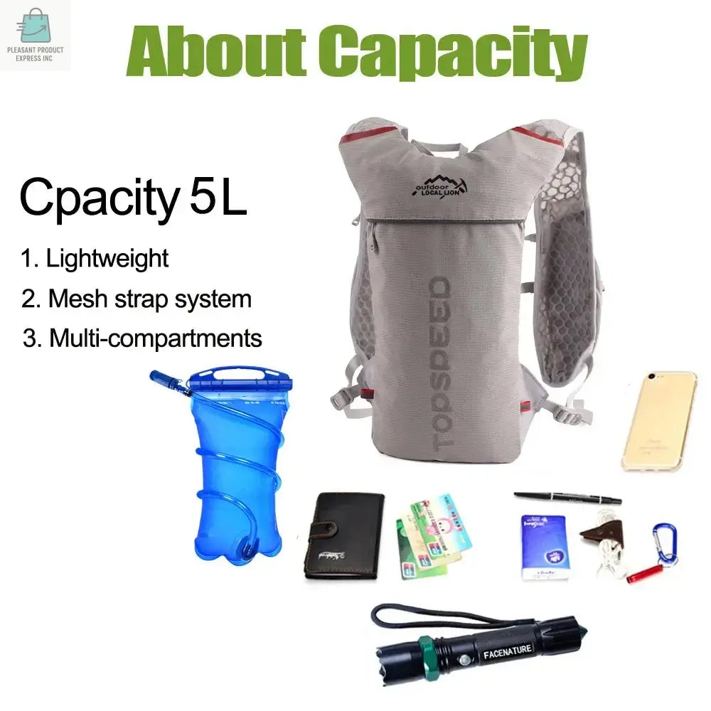 Ultra Lightweight Running Backpack 5LPleasant Product