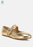 Upstage Brooch Mary Jane Ballerinas-1