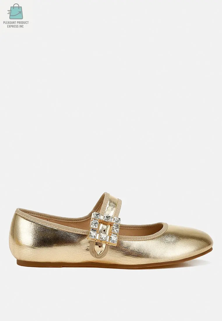 Upstage Brooch Mary Jane Ballerinas-5
