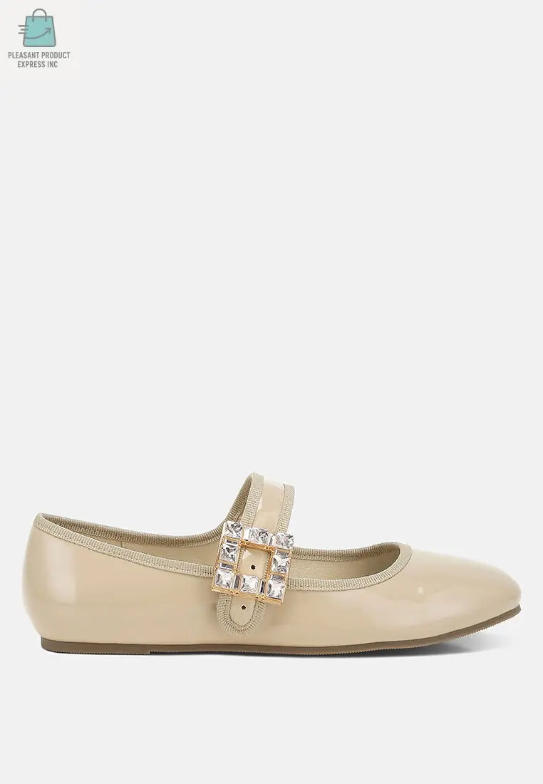 Upstage Brooch Mary Jane Ballerinas-7