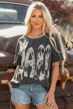 Vintage Yall Cowboy Boots Graphic Tee-0
