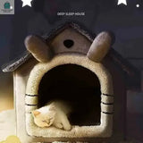 Introducing the Indoor Warm Dog House Soft Pet Bed Tent, the ultimate retreat for your furry friends! This cozy pet house is designed for both cats and dogs, providi