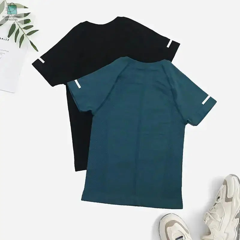 Women Seamless Yoga TShirt Female Fitness 2 PiecePleasant Product
