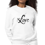 Womens Graphic Sweatshirt Inspire Love-0