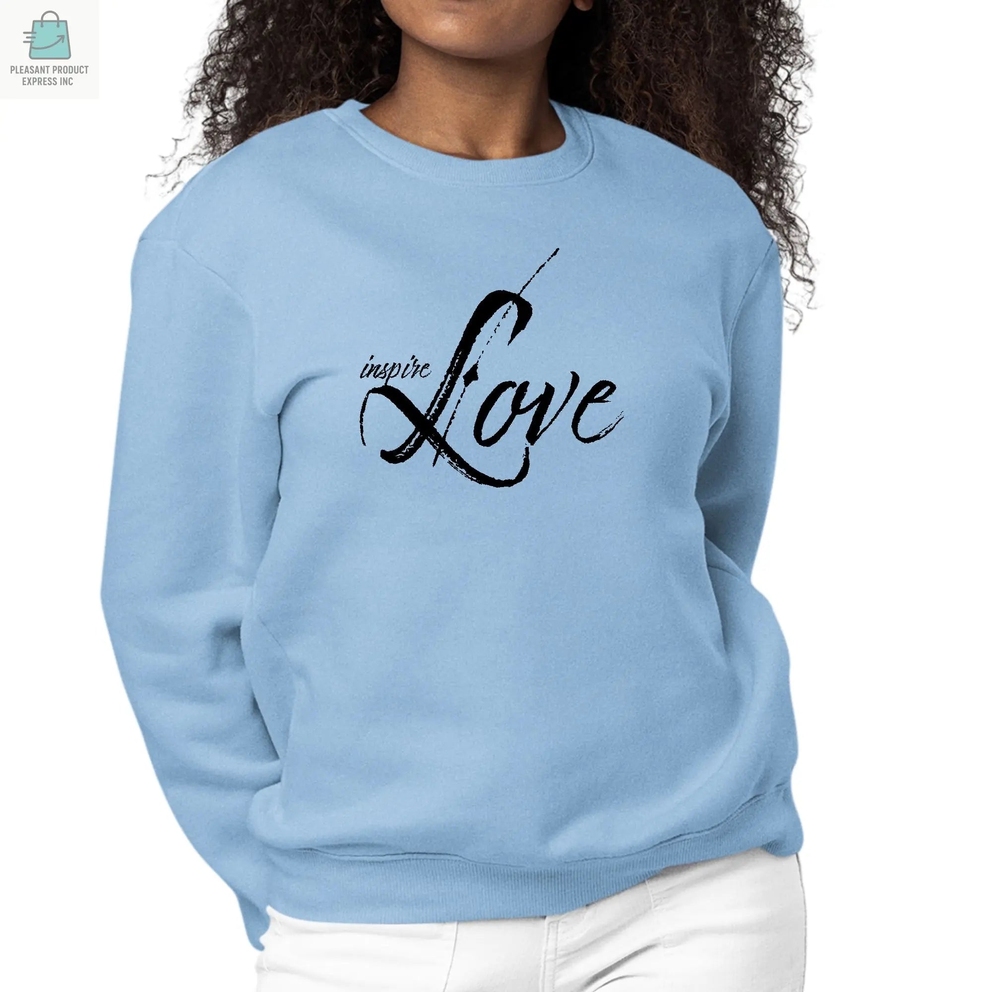 Womens Graphic Sweatshirt Inspire Love-5