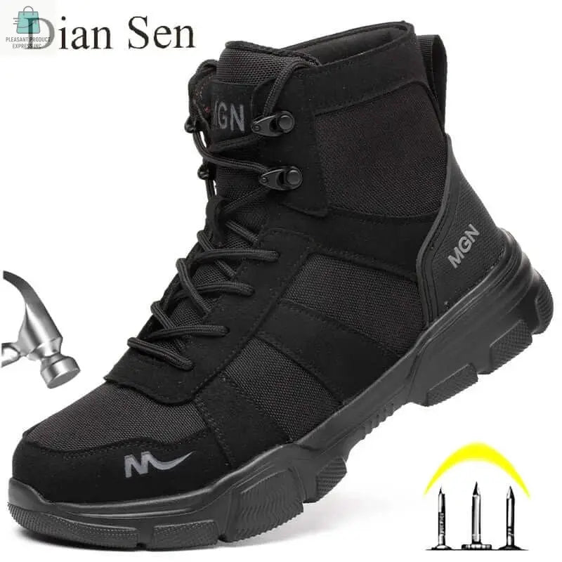Work Boots Indestructible Safety Shoes Men Steel ToePleasant Product