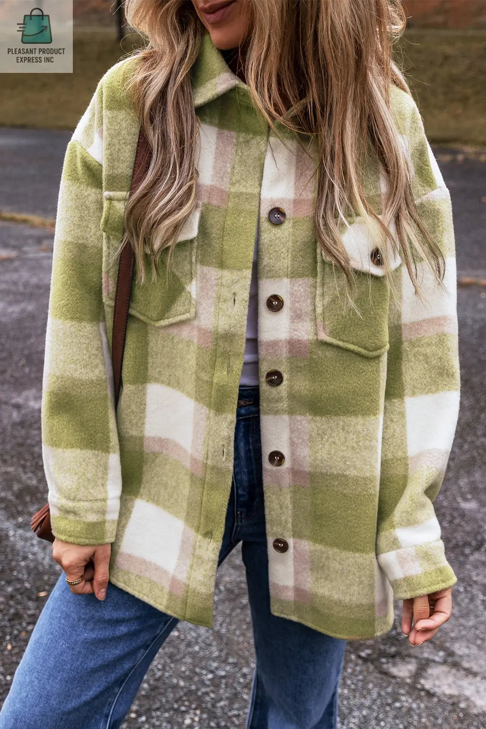 Wren Buttoned Flap Pockets Baggy Shacket-0