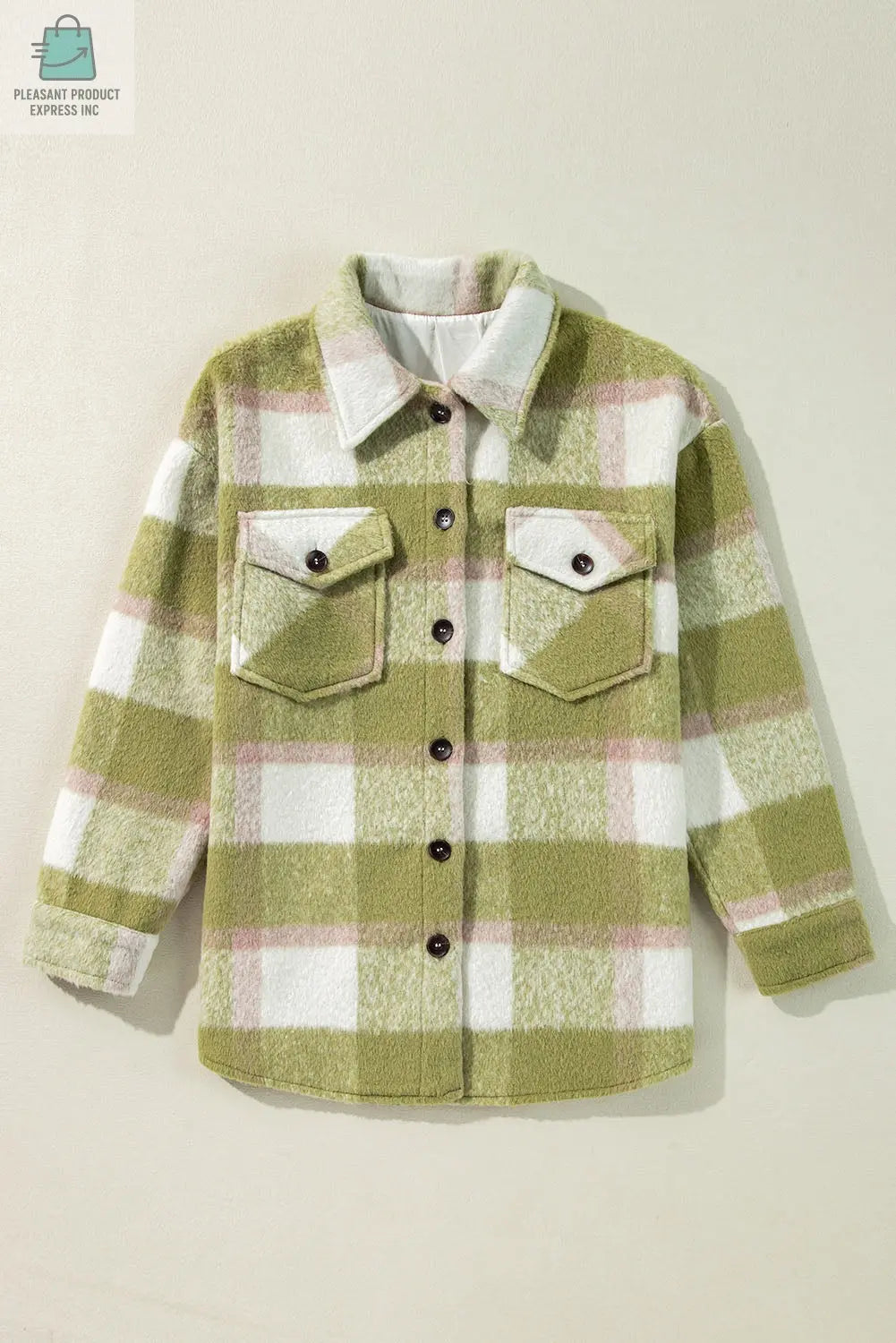 Wren Buttoned Flap Pockets Baggy Shacket-3