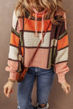 Zoey Waffle Knit Drawstring Mock Neck Sweater-2
