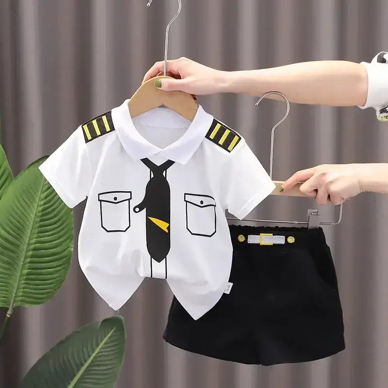 2PCS Children Clothing Sets Boys T-shirt Shorts SummerPleasant Product