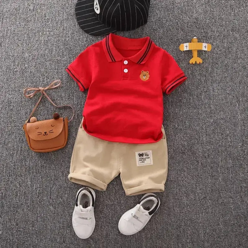 2PCS Children Clothing Sets Boys T-shirt Shorts SummerPleasant Product