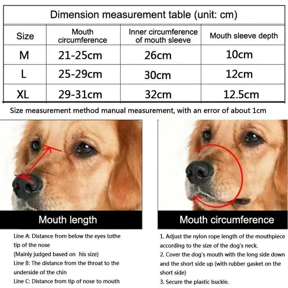1PC Dog Comfy Breathable Basket Muzzle GuardPleasant Product