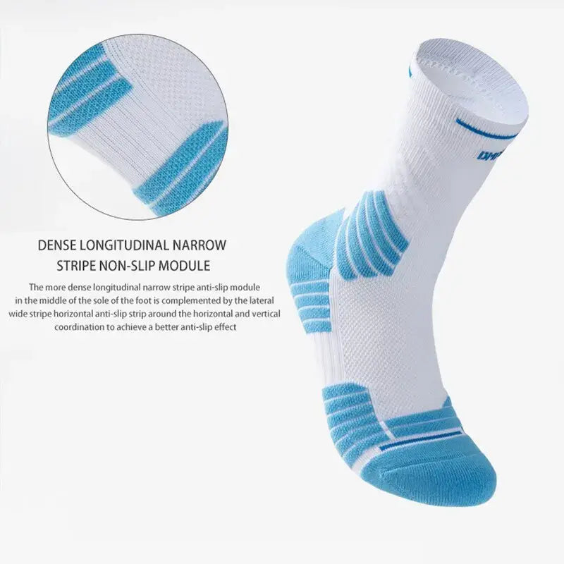 4 Pairs/Lot Professional Basketball Socks Breathable Men Mid-TubePleasant Product