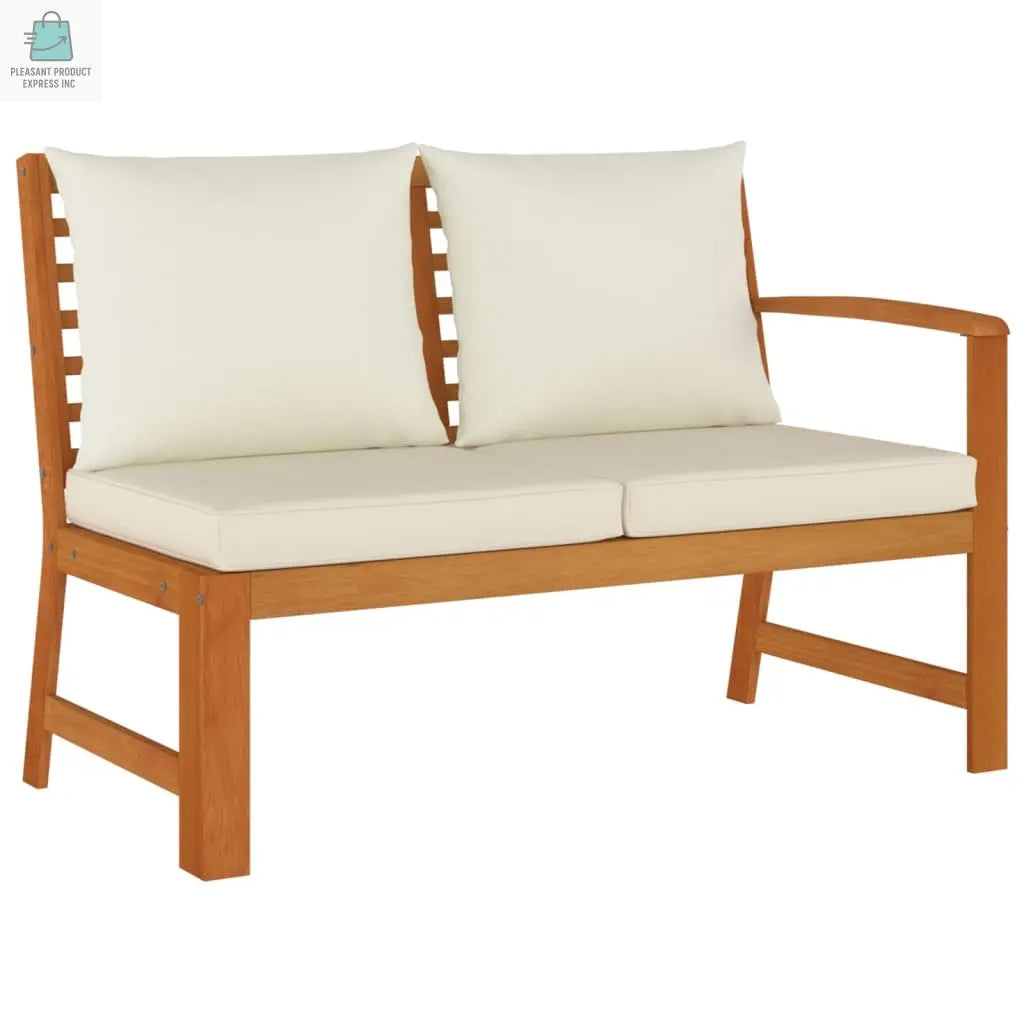 vidaXL 6 Piece Patio Dining Set with Cushions Solid Wood Acacia-3